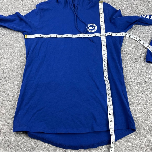Vineyard vines lightweight blue logo hoodie size small - Picture 7 of 7